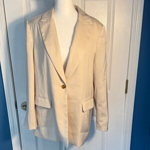 Banana Republic Beige Blazer with Gold Button
